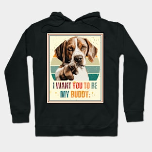 Beagles i want you pointing style Hoodie